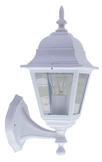 LANTERNA LAMPADA APPLIQUE CON BRACCIO SERIE ARKADIA ALLUMINIO BIANCO 4 FACCE