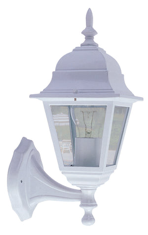 LANTERNA LAMPADA APPLIQUE CON BRACCIO SERIE ARKADIA ALLUMINIO BIANCO 4 FACCE