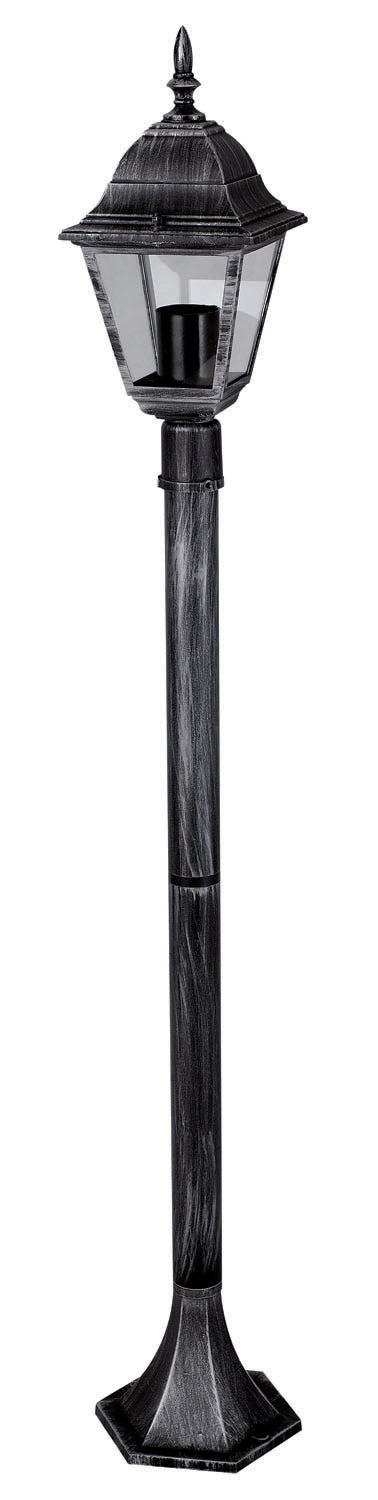 LAMPIONE SU PIANTANA SERIE ARKADIA ALLUMINIO NERO CM106 4 FACCE