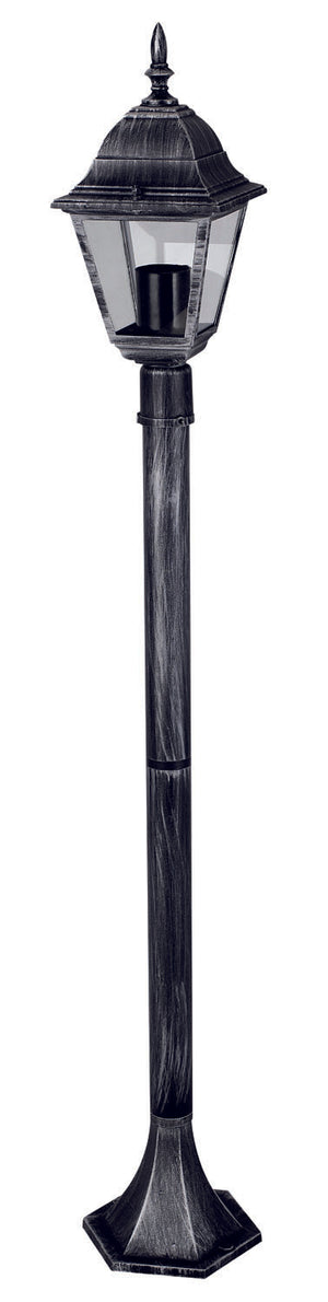 LAMPIONE SU PIANTANA SERIE ARKADIA ALLUMINIO NERO CM106 4 FACCE