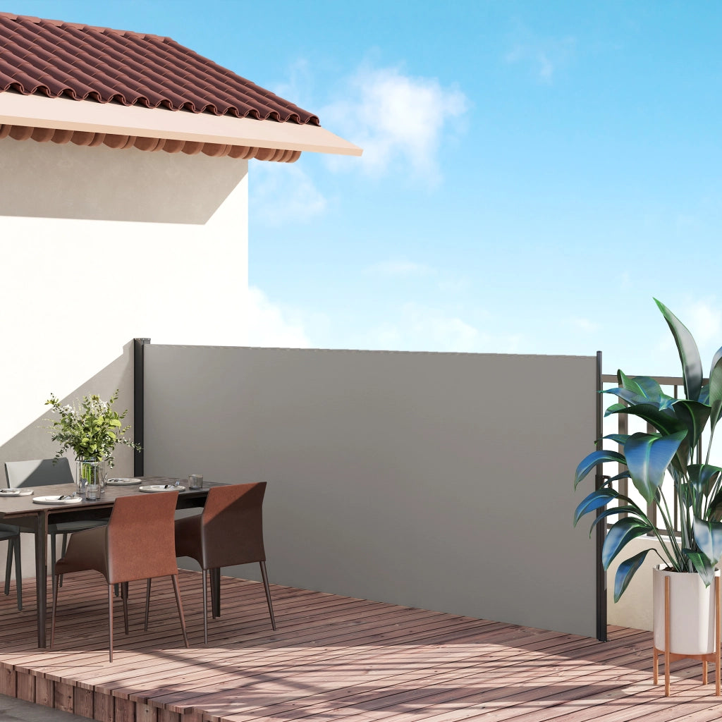 Paravento retrattile ¨C zephmum ¨C Grigio 4x1.6 m