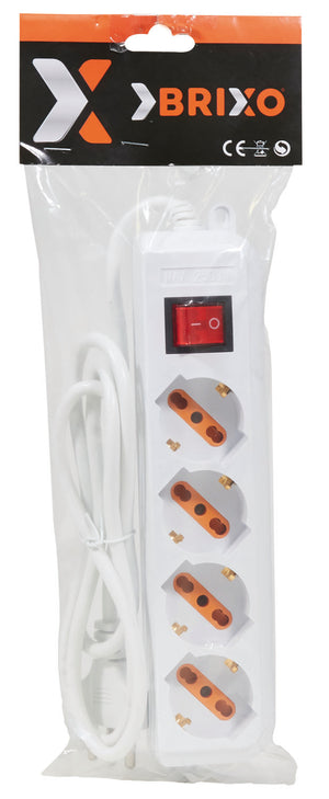 MULTIPRESA LINEA BRIXO SCH/BIP INT.P 4 POSTI