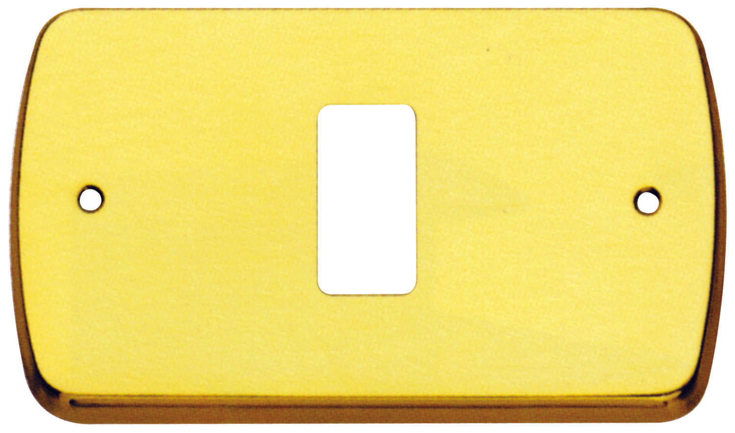 PLACCA MAGIC COPRI INTERRUTTORE OTTONE LUCIDO 1 FORO A.530