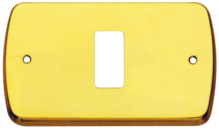 PLACCA MAGIC COPRI INTERRUTTORE OTTONE LUCIDO 1 FORO A.530