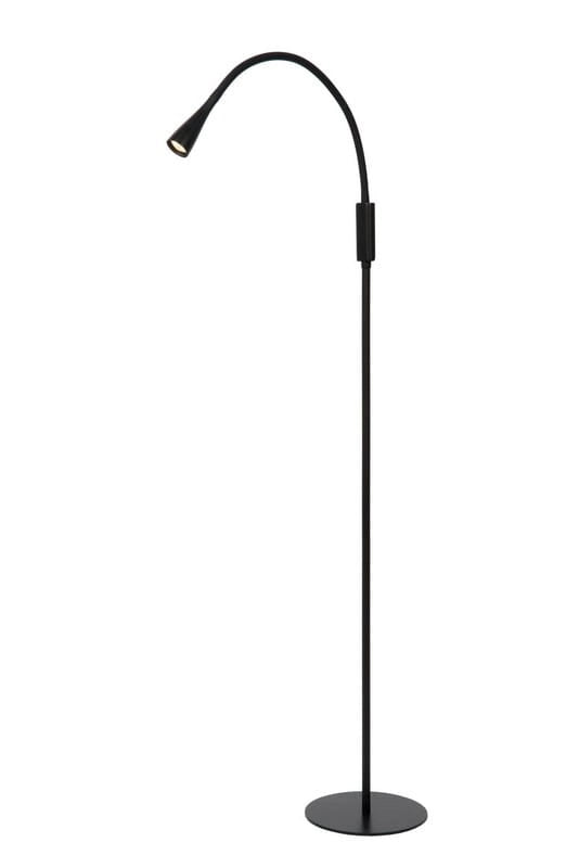 Lampada da terra ad arco Lucide Zozy nera LED 3W 3000K