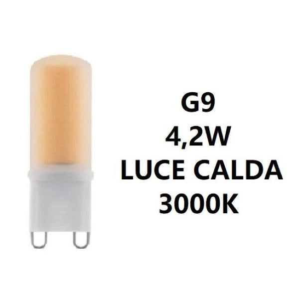 G9 LAMPADINA A LED 4,2W LUCE CALDA 3000K 470 LUMEN BOT LIGHTING
