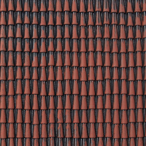 TETTO PLASTICA TEGOLE ARANCIO/BEIGE PER PRESEPE O MODELLISMO