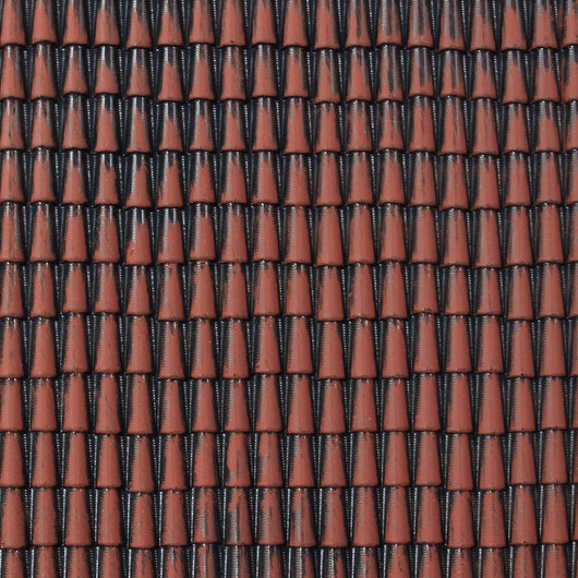 TETTO PLASTICA TEGOLE ARANCIO/BEIGE PER PRESEPE O MODELLISMO