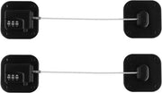 Sistema di sicurezza 2-in-1 per bambini per frigorifero con codice senza forare, chiusura adesiva per frigorifero, finestre, armadi, porte, casa, ufficio