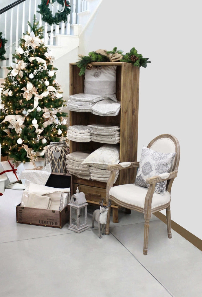 Libreria con 2 cassetti e 3 ripiani in Pino riciclato cm 60x40x160 - PINE