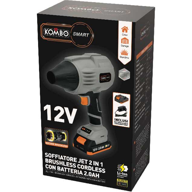 KIT SOFFIATORE ASCIUGATORE JET SMART 12V 2.0AH