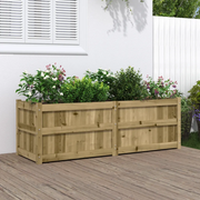 Fioriera da Giardino-Vaso da Esterno 150x50x50 cm in Legno di Pino Impregnato