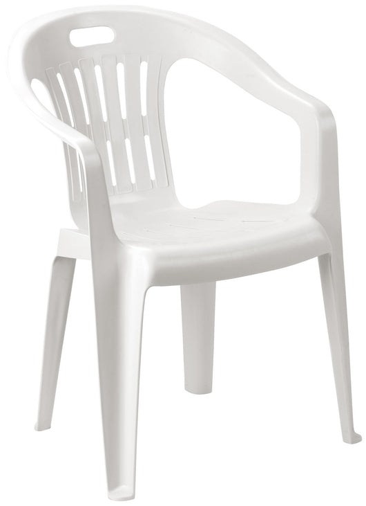 SEDIA RESINA PIONA BIANCA 56x55xH78 cm
