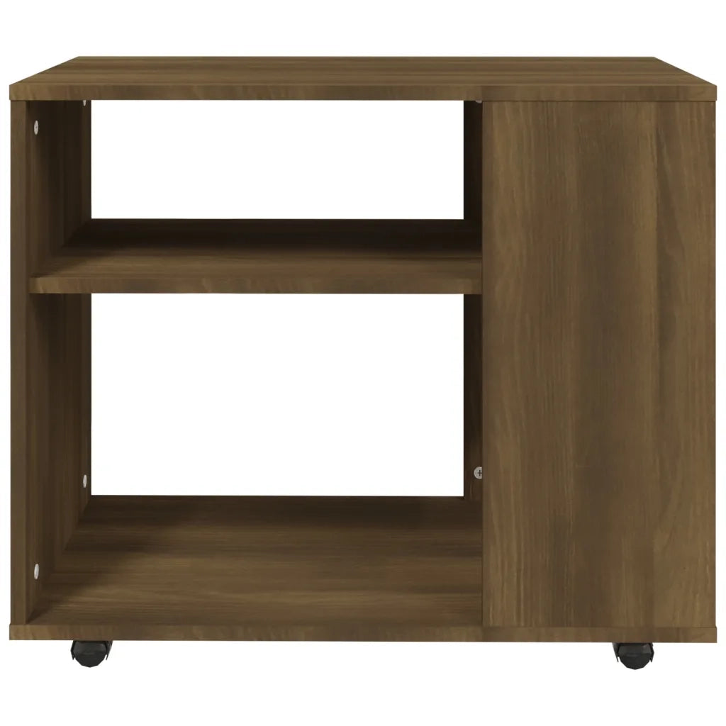 Tavolino da Salotto Rovere Marrone 70x35x55cm Legno Multistrato 815107