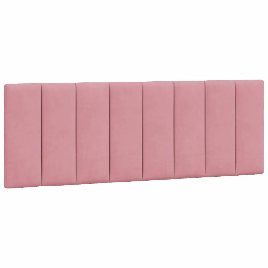 Letto con Materasso Rosa 140x190 cm in Velluto