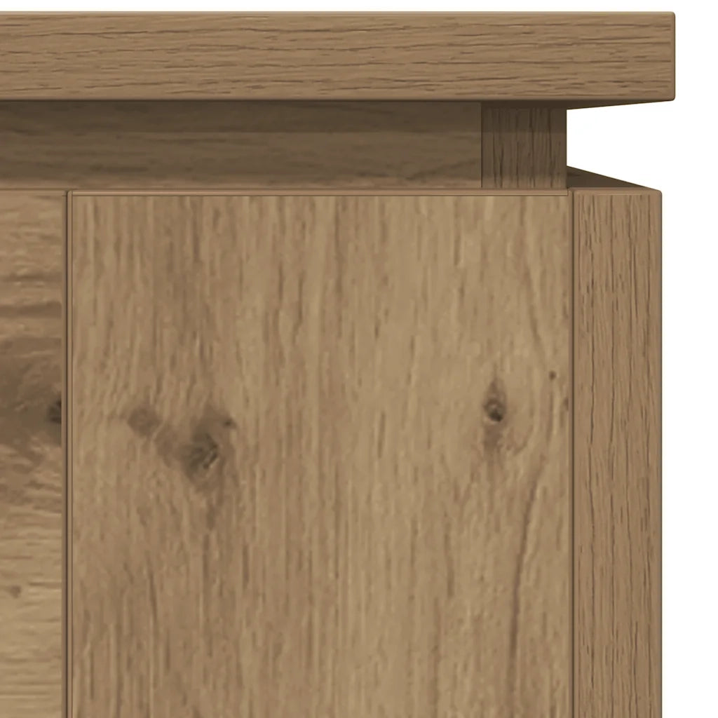 Tavolo da Pranzo Rovere Artigianale 120x60x76 cm in Truciolato 855903