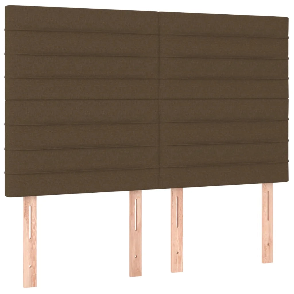 Giroletto a Molle con Materasso Marrone Scuro 140x190cm Tessuto cod mxl 59925