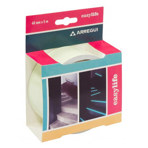 Nastro Adesivo Luminescente Fosforescente Segnaletico si Illumina al Buio 5 Mt
