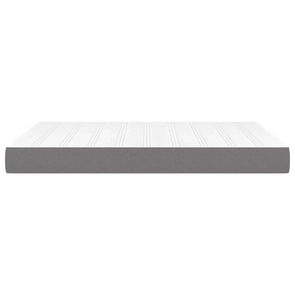 Materasso a Molle Insacchettate Rigidità Media Grigio Scuro 140x190x20 cm 347775