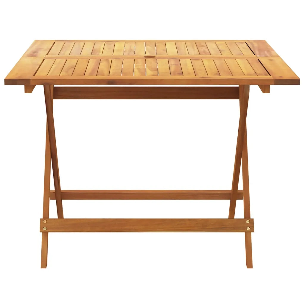 Set da Pranzo per Giardino 5pz Nero Polyrattan e Legno Massello