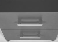 CASSETTIERA COMODINO ELENZIO 2 CASSETTI 41,2x40x58H CM GRIGIO GRAFITE