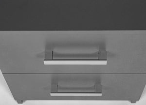 CASSETTIERA COMODINO ELENZIO 2 CASSETTI 41,2x40x58H CM GRIGIO GRAFITE
