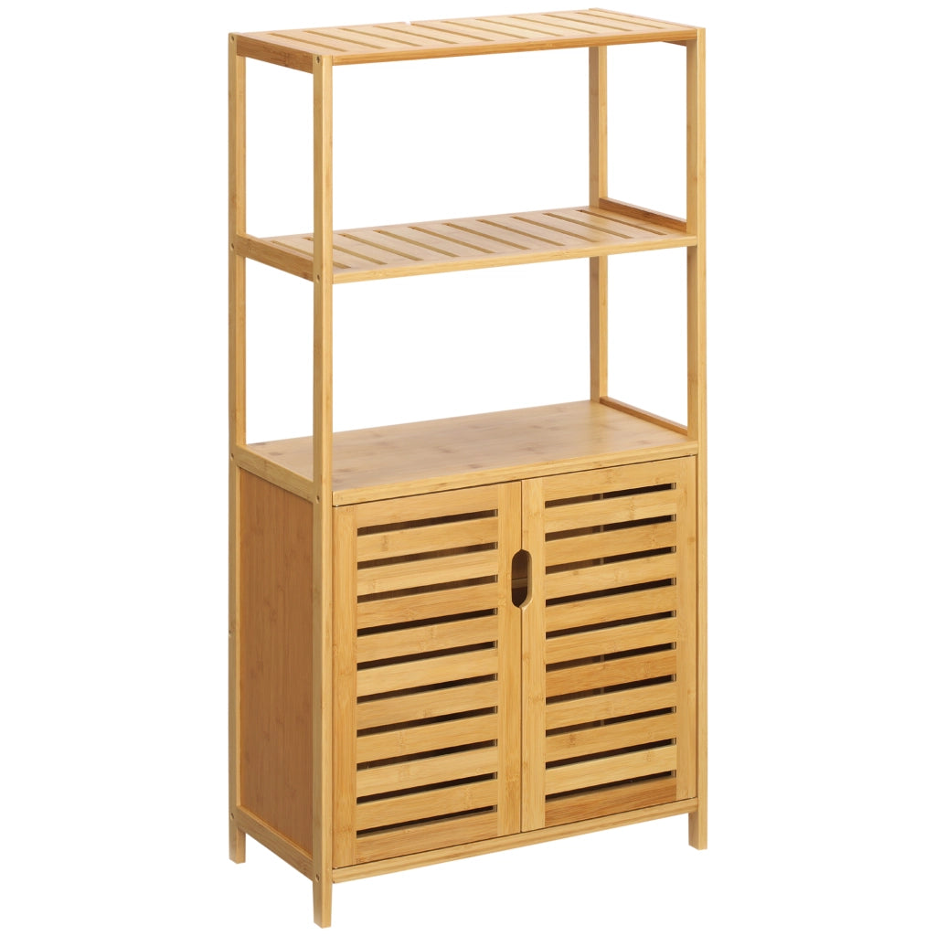 Mobile bagno con ante a lamelle ¨C Xylo ¨C bamb¨´ naturale