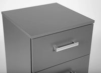 CASSETTIERA COMODINO ELENZIO 4 CASSETTI 41,2x40x91,5H CM GRIGIO GRAFITE