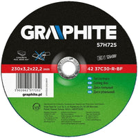 Topex 57h725 disco da taglio per er pietra 230 x 3,2 22,2 mm 4 ds