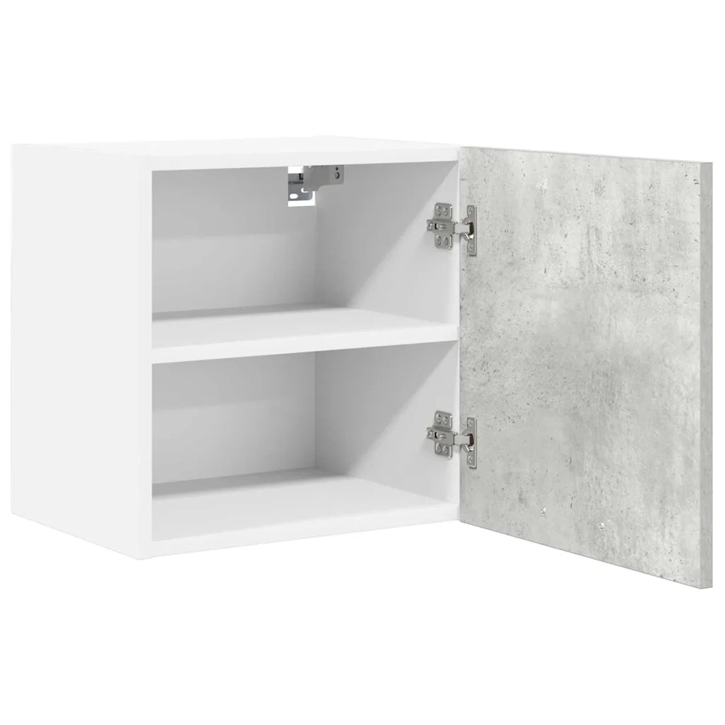 Armadio pensile Grigio Cemento e Bianco 40 x 31 x 40 cm 884136