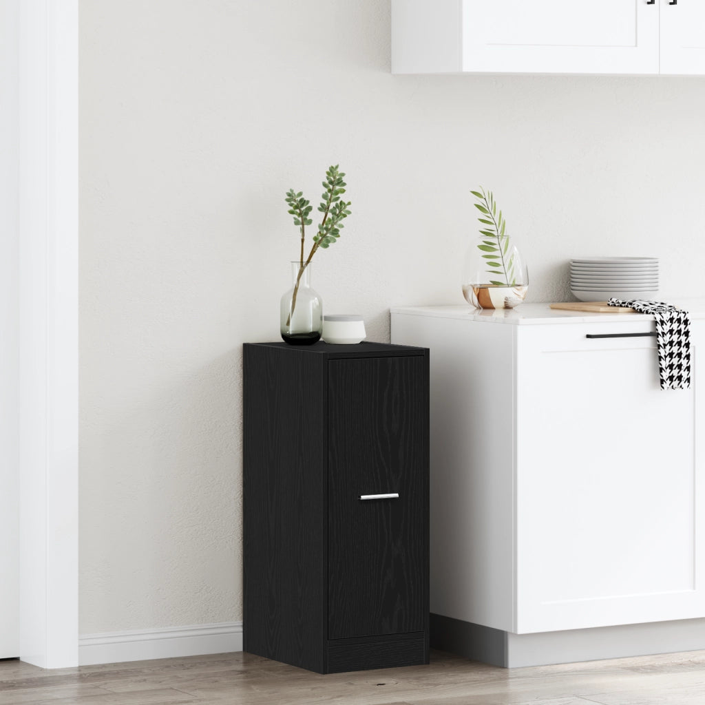 Armadio da farmacia in rovere nero 40x41x77,5 cm in legno ingegnerizzato