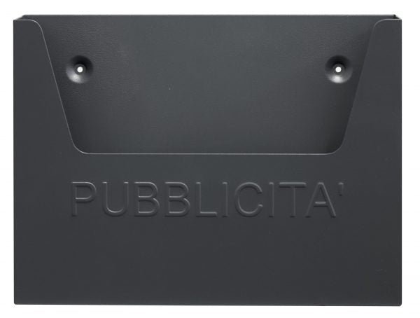 Cassetta Postale Esterno Porta Pubblicità Cestino per Posta Lettere in Metallo