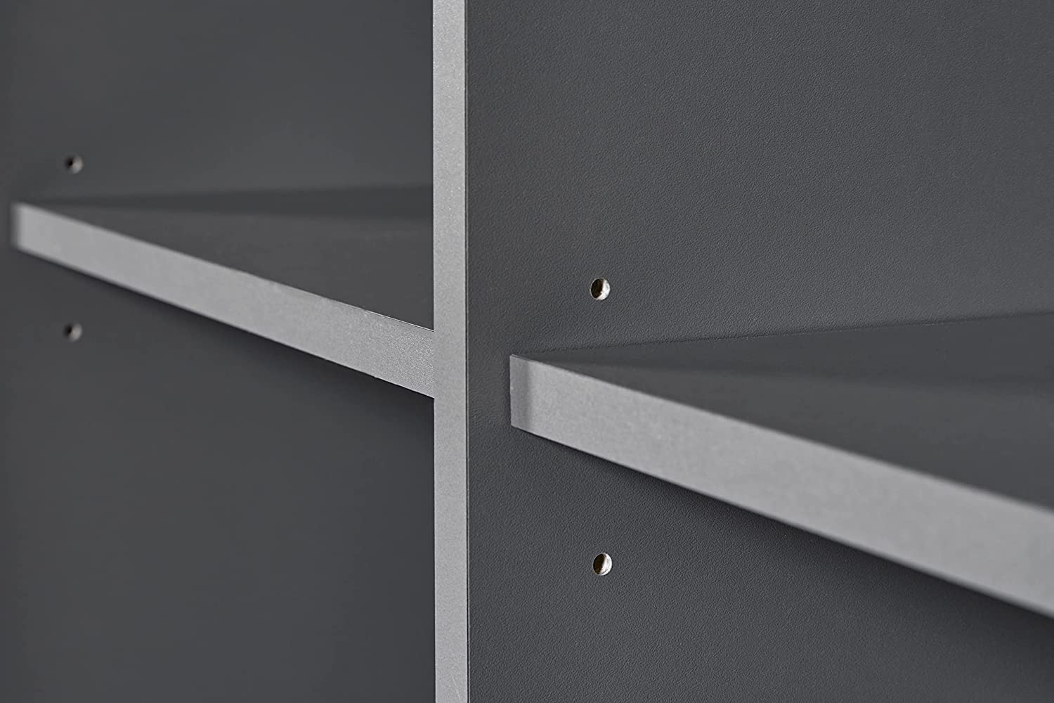 MOBILE SCAFFALE LIBRERIA ELENZIO 8 RIPIANI + 4 CASSETTI 82x40x191H CM GRIGIO GRAFITE