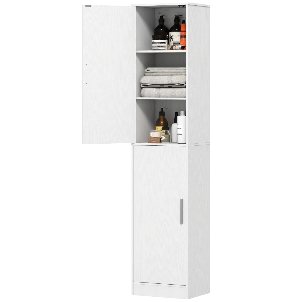 Armadietto Bagno Stretto ¨C Zephmum ¨C Bianco 60x30x180
