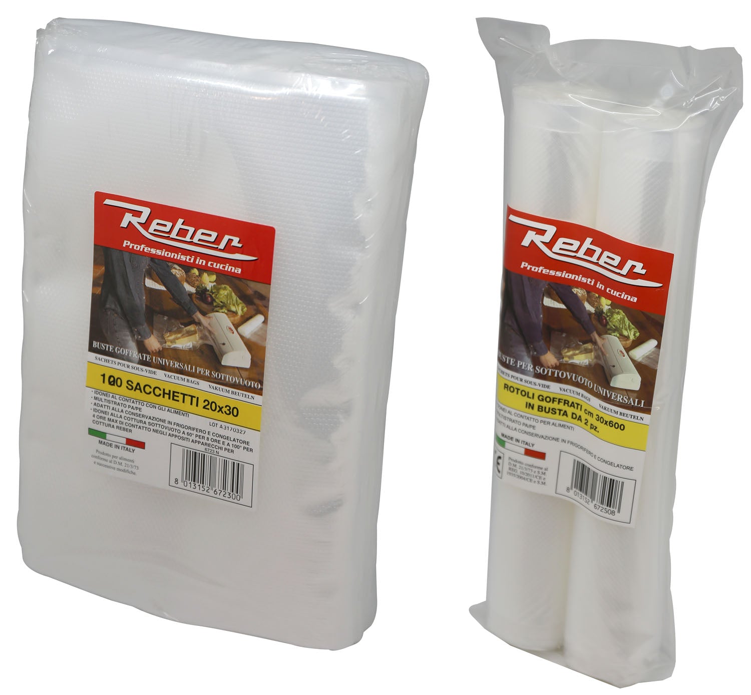 BUSTE PER SOTTOVUOTO CM.15X25 CONF. 100 PEZZI -6745N