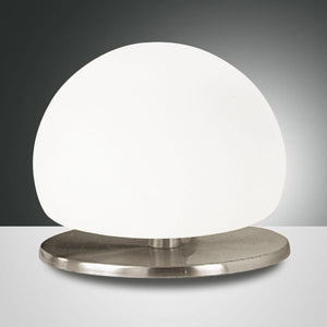 LAMPADA DA TAVOLO TOUCH DIMMERABILE BASE NICKEL 1XG9 MORGANA FABAS