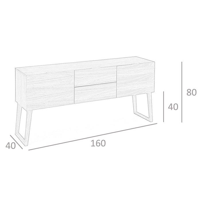 Credenza in noce