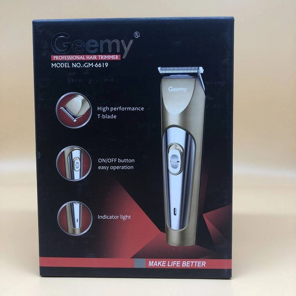 Trade Shop - Tagliacapelli A Batteria Ricaricabile Elettrica Trimmer Rasoio Uomo Geemy Gm6619 -