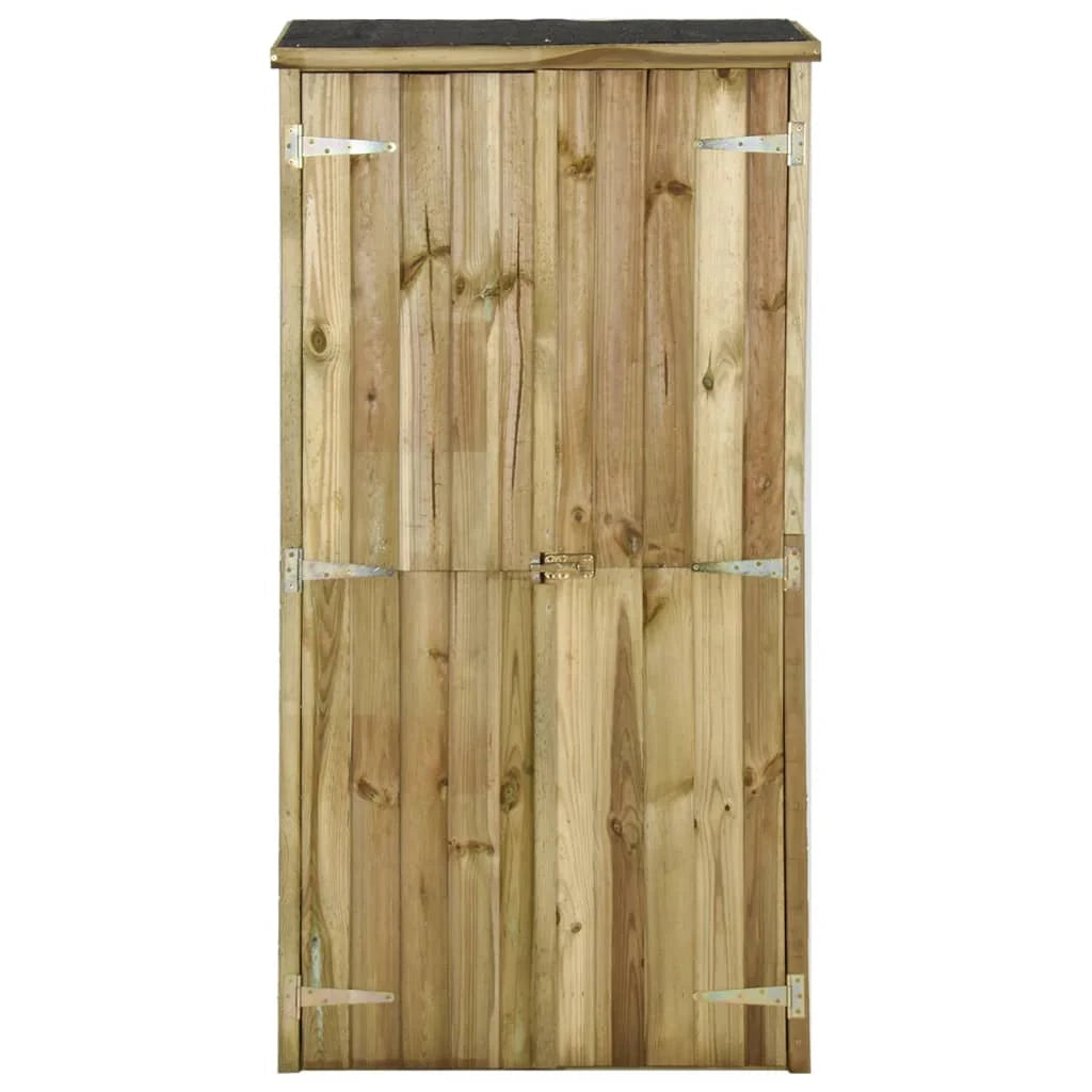 Casetta per attrezzi da giardino pino 85 x 48 x 177 cm marrone 02_0022432