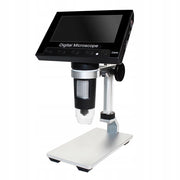 Microscopio Digitale DM4-Z04008 – Schermo LCD 4,3" | Ingrandimento 50X-1000X | Connessione PC, 8 LED Regolabili, MicroSD