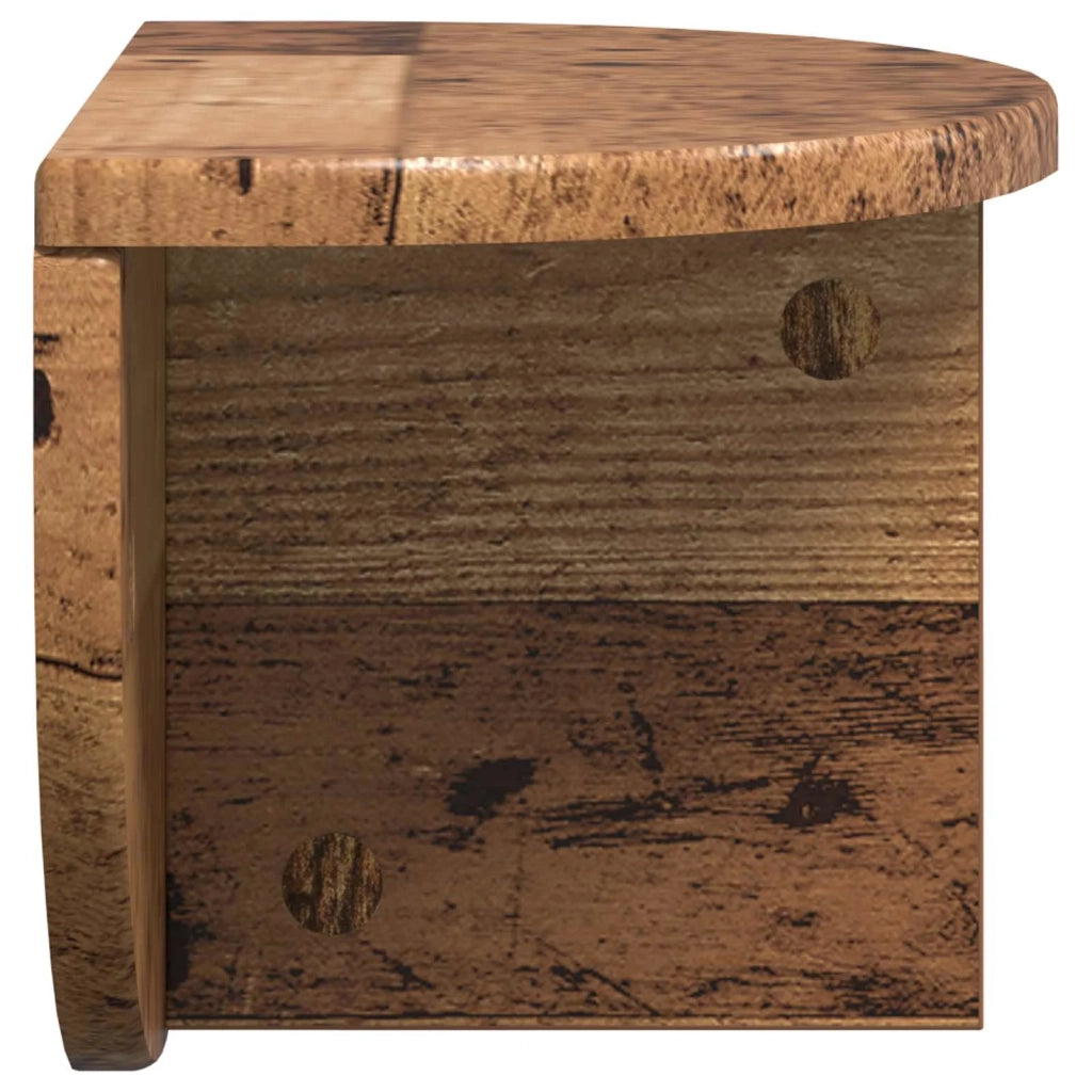 Scaffale da parete 2 pcs Legno vecchio 38 x 19 x 19 cm 891425