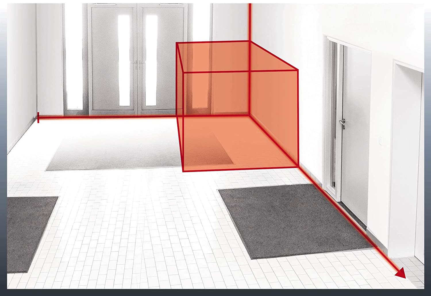 Metro Laser Misuratore di Distanza Einhell TC-LD 50 mt Puntatore con Display