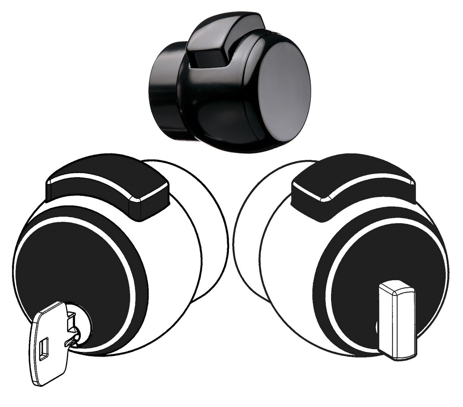 meroni pomolo premiapri art. 13ne nero cod:ferx.30782