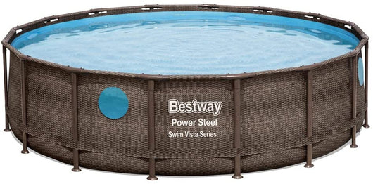 Piscina Bestway 56725 Fuori Terra Power Steel Swim Vista da 488 x 122 cm