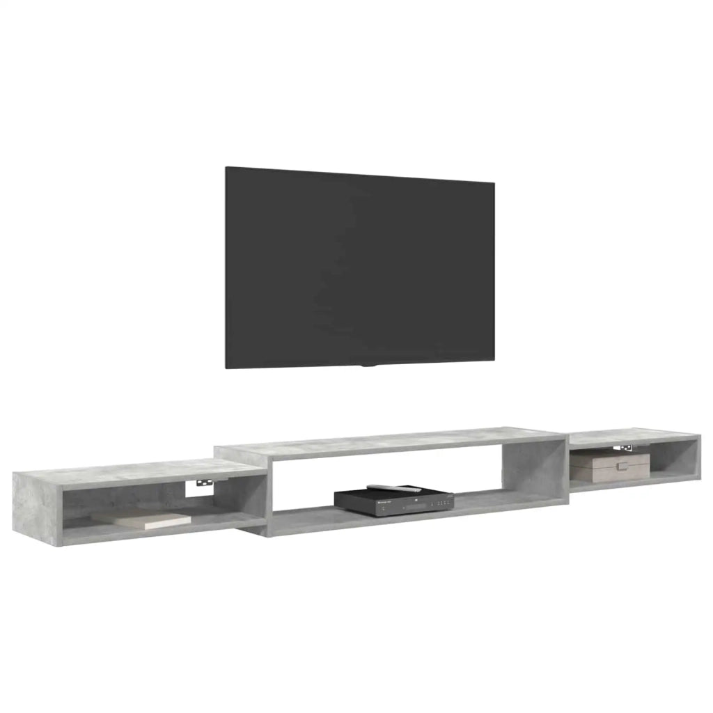 Mobile TV da Parete A parete Grigio Cemento 220 x 28 x 21 cm