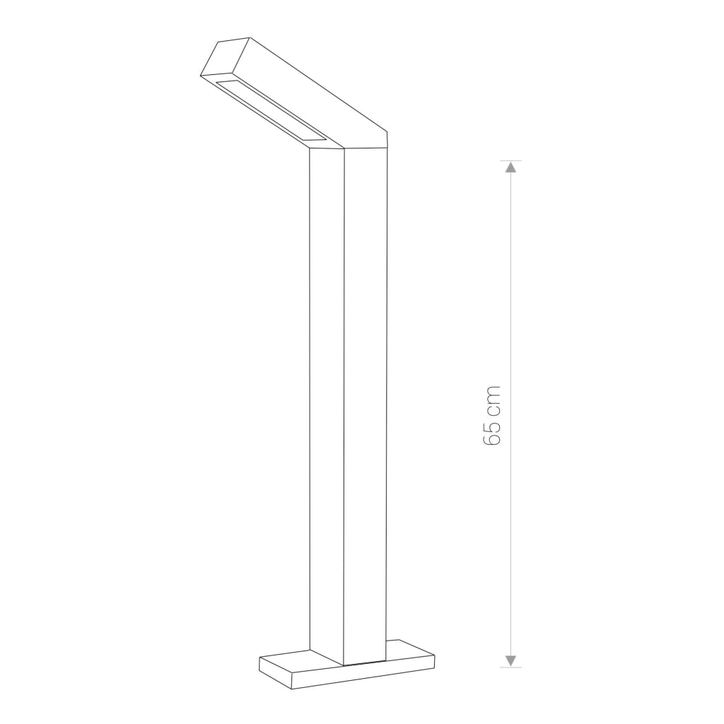 Lampada paletto esterno LED Nowodvorski Lhotse grafite IP54