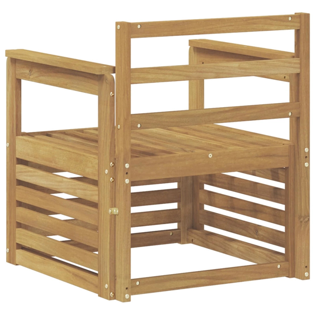 2 Pezzo Set di divani da esterno-Sofa da giardino Legno di Acacia Massello 904985