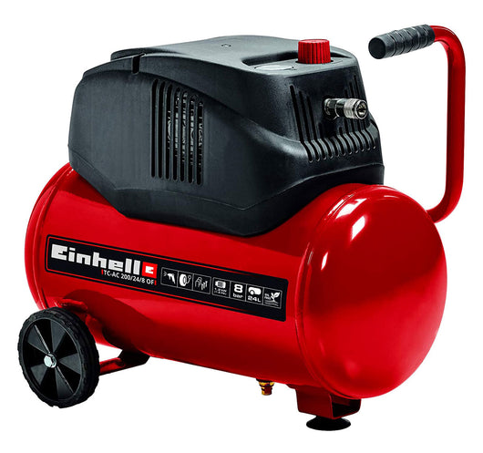 Compressore Aria 24 Lt Einhell TC-AC 200/24/8 OF 8 Bar 1200W Autolubrificato