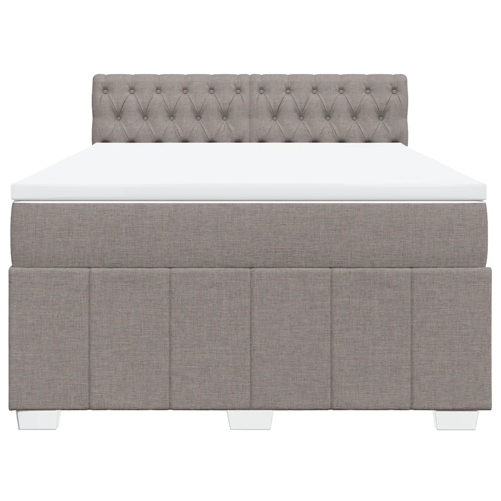 Giroletto a Molle con Materasso Tortora 160x200 cm in Tessuto 3287130