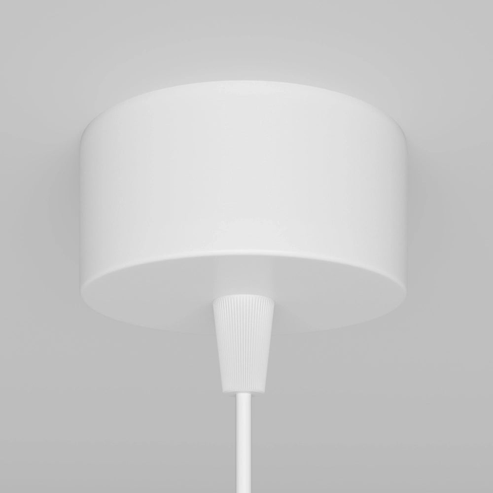 Lampadario A Sospensione Moderno Focus Alluminio Bianco 1 Luce Gu10 10W